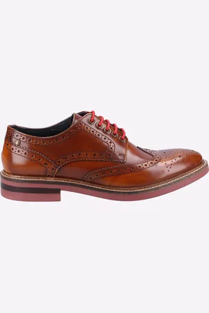 Base London Woburn Hi-Shine Brogue Leder Herren