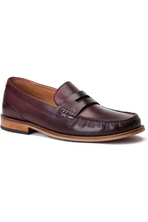 Base London Garfield Leder Herren Bordo Loafer