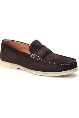 Base London Drum Herrenschuhe aus gebranntem braunem Leder