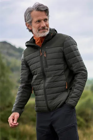 Mountain Warehouse "Turbine II" Softshelljacke Wattiert für Herren (Khakigrün)