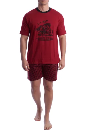 Kisses and Love Herren-Pyjama mit kurzen Ärmeln aus 100 % Baumwolle KL30000