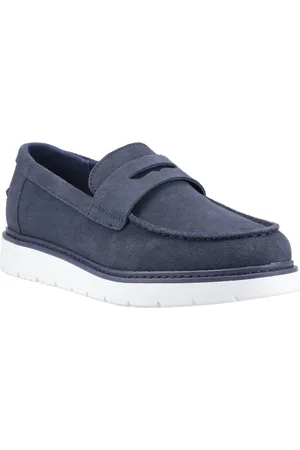 TOMS Navi TRVL LITE Havana Herren Mokassins aus Leder in Marineblau