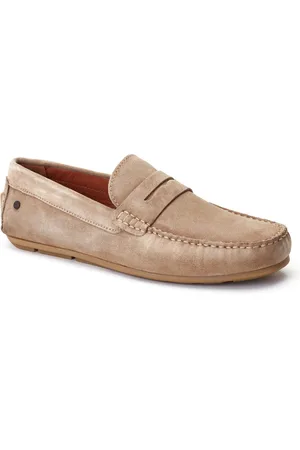 Base London Collins Leder Herren Sand Loafers