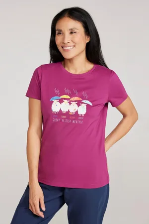 Mountain Warehouse "Great British Weather" T-Shirt für Damen (Violett)