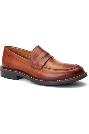 Base London Ivey Herren Mokassins aus gebranntem Tan-Leder
