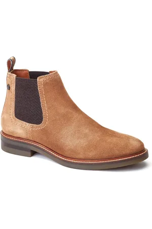 Base London Portland Herren Stiefel aus Leder in Ingwerfarbe