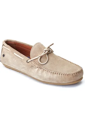 Base London Brooks Leder Herren Sand Loafers