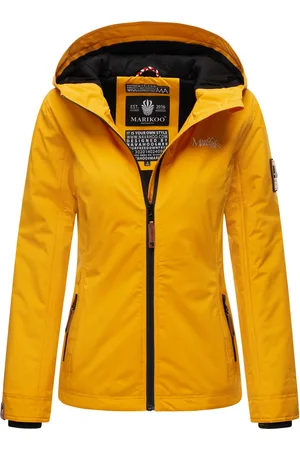 Marikoo Damen Übergangsjacke leichte wind- und wasserabweisende Jacke mit Kapuze