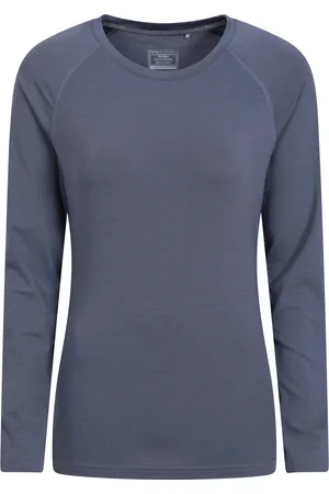 Mountain Warehouse Oberteil Schnelltrockend für Damen Langärmlig (Dunkelgrau)