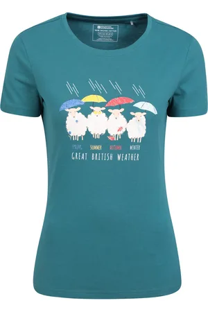 Mountain Warehouse "Great British Weather" T-Shirt für Damen (Petrol)