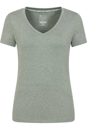 Mountain Warehouse "Vitality" T-Shirt V-Ausschnitt für Damen (Khakigrün)