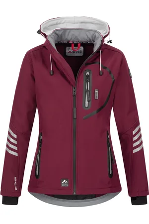 Arctic Damen Softshelljacke Weinrot-Grau