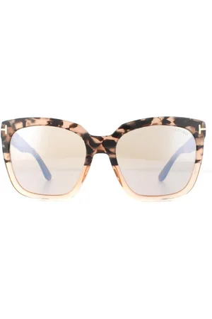 Tom Ford Sonnenbrille Amarra FT0502 55G Rosa Havanna Spiegel
