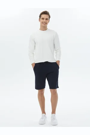Kip Schlicht gestrickte, lässige Bermuda mit Jogging-Passform