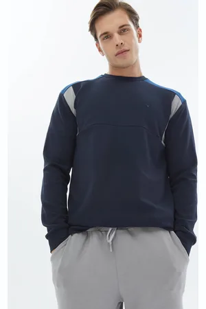 Kip Einfarbiges Sweatshirt mit Rundhalsausschnitt