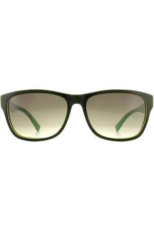 Lacoste Rectangle Mens Grün Grau Sonnenbrillen
