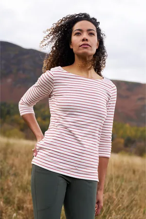 Mountain Warehouse "St Ives" Oberteil Rundhalsausschnitt für Damen (Rostfarben)