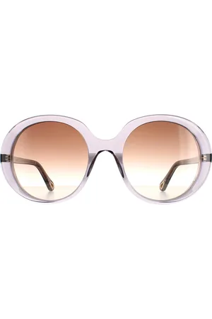 Chloé Chloe Oval Womens Transparent Braun Gradient CH0007S