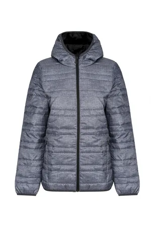 Regatta Womens/Ladies Firedown Packaway Insulated Jacket (Grau meliert/Schwarz)