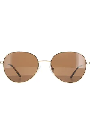 Calvin Klein Runde Damen Solid Braun CK20104S