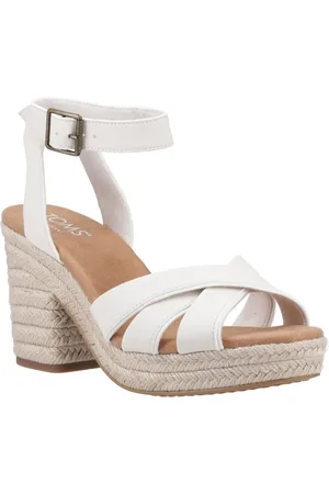 TOMS Majorca Strappy Damen Sandalen aus hellem Sandleder