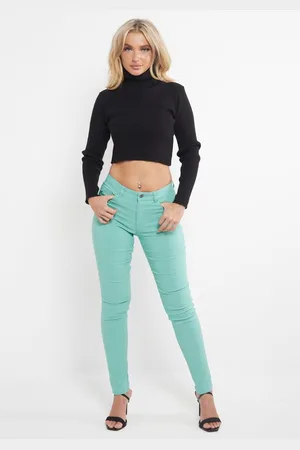 MYT Damen Skinny Super Stretch Chinos Mintgrün