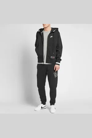 Nike Air Herren Zip durch Trainingsanzug Set voll in