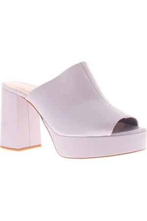 Ted Baker Damenabsätze Deltino Leder Pantoletten Peeptoe Blockabsatz