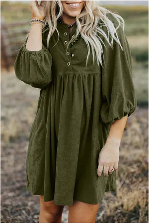 Azura Exchange Damen Corduroykleid