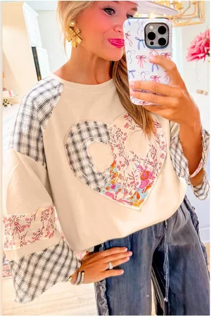 Azura Exchange Frieden Liebe Patchwork Top