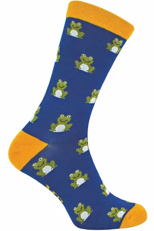 Mr Heron 1 Pack Herren-Socken mit tierischem Muster aus Bambus