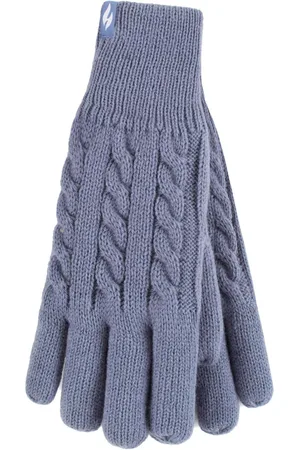 Heat Holders Damen Kabelstrick 2.3 Tog Fleecegefütterte Thermo-Handschuhe für den Winter