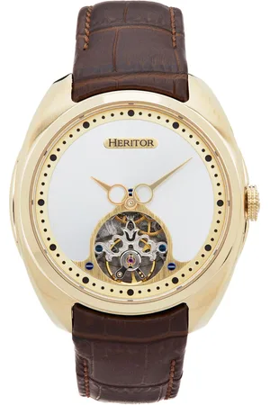 heritor automatic Heritor Automatikuhr mit römischem Halbskelett und Lederarmband