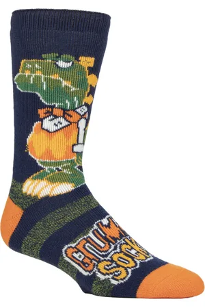 Heat Holders Herren Gemütliche Fleecegefütterte Freizeit-Socken | Neuartige Flauschige Thermosocken - Grumpy Socks