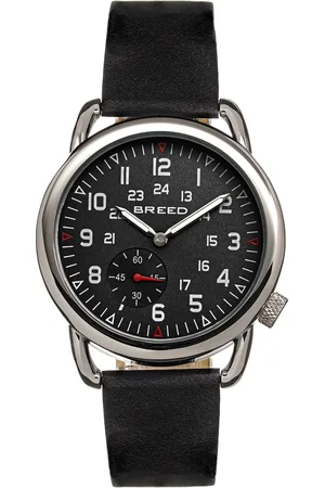 Breed Regulator Lederarmbanduhr mit Sekundenzifferblatt