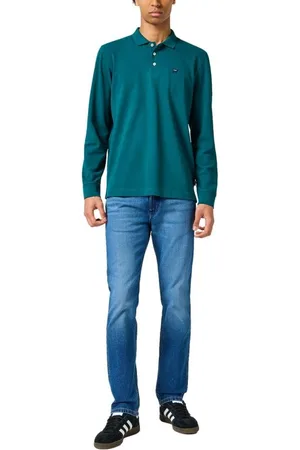 Wrangler Ongsleeve Polo Green