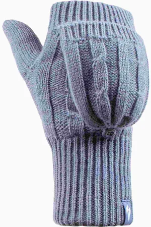 Heat Holders Damen Kabelstrick 2.3 Tog Thermo Winter Fäustlinge mit Umwandel-Funktion
