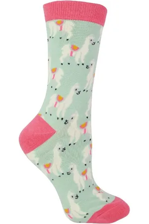Miss Sparrow 1 Pack Damen Novelty Tiermuster Bambussocken