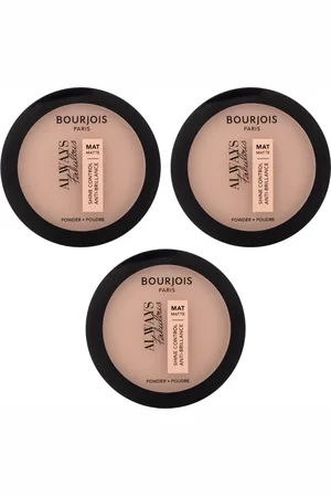Bourjois Paris 3 x Bourjois Always Fabulous Shine Control Matt-Puder 10g - 200 Rose Vanilla