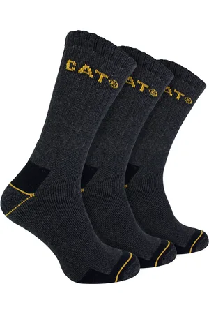 Caterpillar Herren 3er-Pack echte Arbeitssocken mit gepolstertem Fersen- und Zehenbereich
