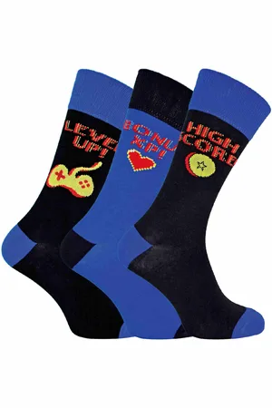 Sock Snob 3er-Pack Herren Retro Gaming Funky Neuheiten Socken mit Videospielmotiven