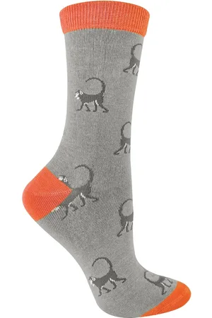 Miss Sparrow 1 Pack Damen Bio-Bambus-Socken mit tierischem Motiv
