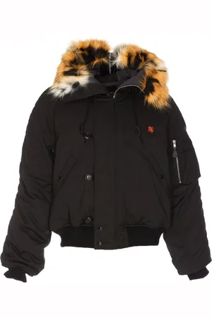Kenzo Schlichte schwarze Bomberjacke von