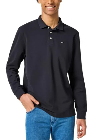 Wrangler Ongsleeve Polo Black