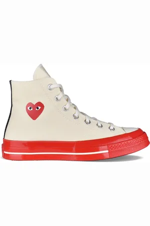 Comme des Garçons Hohe Sneakers Chuck Taylor Beige