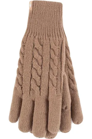 Heat Holders Damen Kabelstrick 2.3 Tog Fleecegefütterte Thermo-Winterhandschuhe