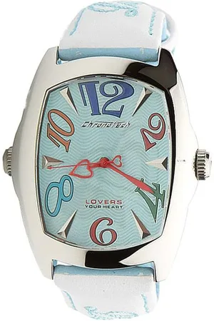 Chronotech Elegante Quarzuhr mit Lederarmband und Stahlgehause