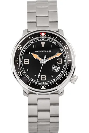 Morphic M74-Serie – Uhr mit Lederarmband und vergrößerter Datumsanzeige