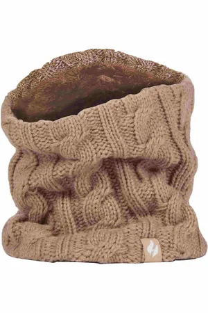 Heat Holders Damen Kabelstrick Winter Fleece gefütterter thermischer Halswärmer