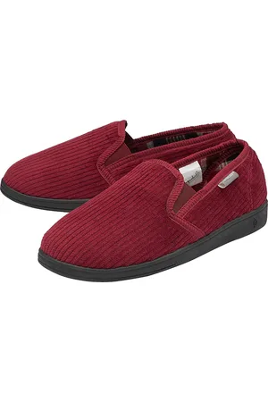Dunlop Herren Hausschuhe mit Tartanmuster und Memory-Schaum